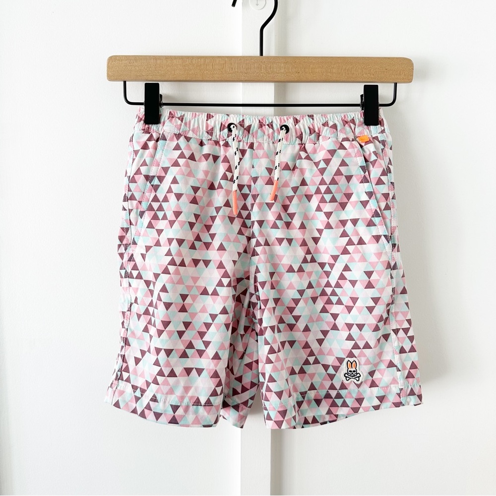 PSYCHO BUNNY pink Bantham swim shorts